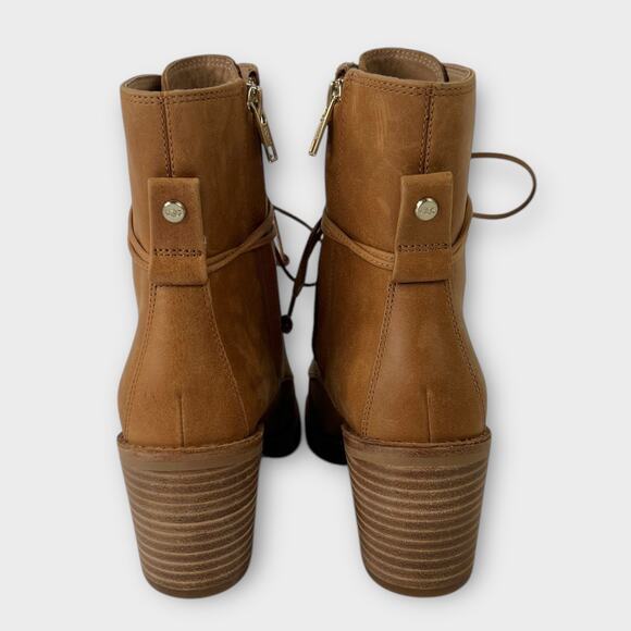 UGG Oriana Leather Lace-up Block Heel Boot Size 6.5 - Picture 5 of 14